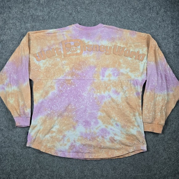 Disney Other - Walt Disney Spirit Jersey Shirt Unisex Large Orange Pink Tie Dye Long Sleeve